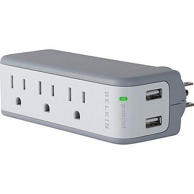 Belkin Mini Surge Protector with USB Charger (BLKBZ103050TVL)
