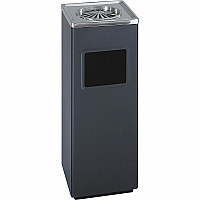 Safco Sandless Square Ash Urn/Trash Receptacle (SAF9696BL)