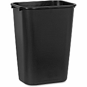 Rubbermaid Commercial 41 QT Large Deskside Wastebasket (RCP295700BK)
