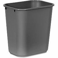 Rubbermaid Commercial 28 QT Medium Deskside Wastebasket (RCP295600GY)