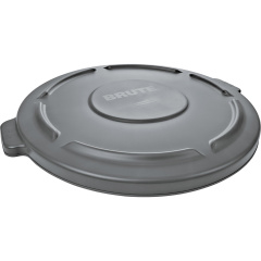 Rubbermaid Commercial Brute 32-Gallon Container Flat Lid (263100GY)