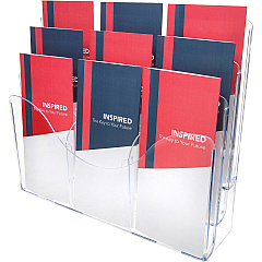deflecto Three Tier Document Organizer with Dividers (DEF47631)
