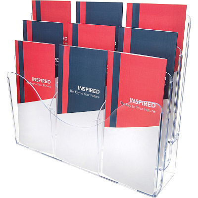 deflecto Three Tier Document Organizer with Dividers (DEF47631)