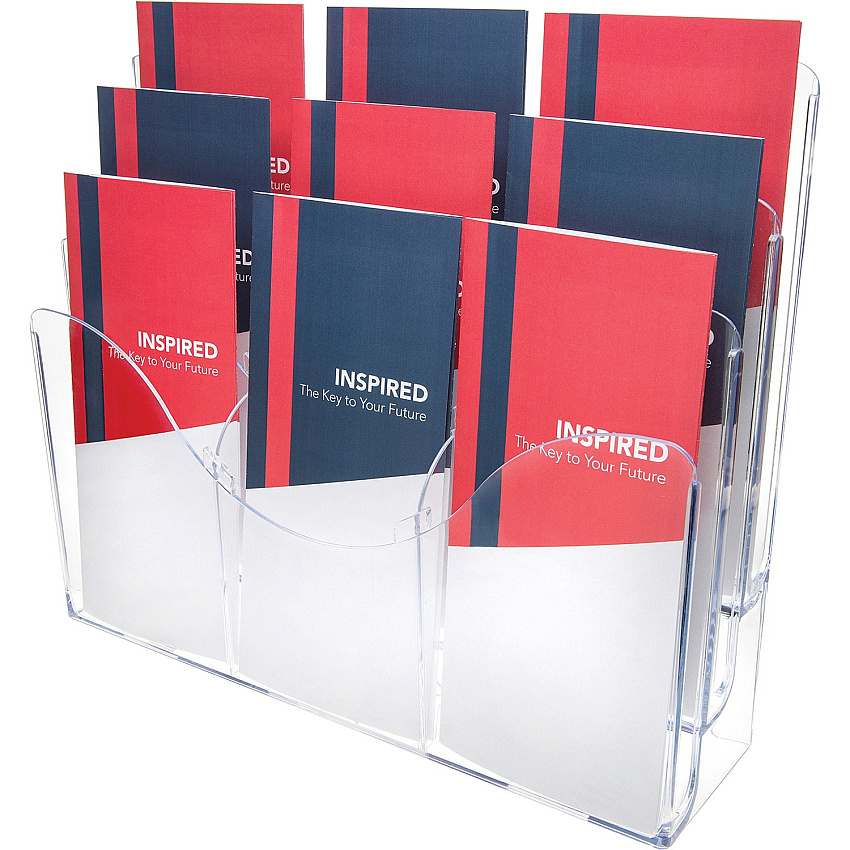 deflecto Three Tier Document Organizer with Dividers (DEF47631)