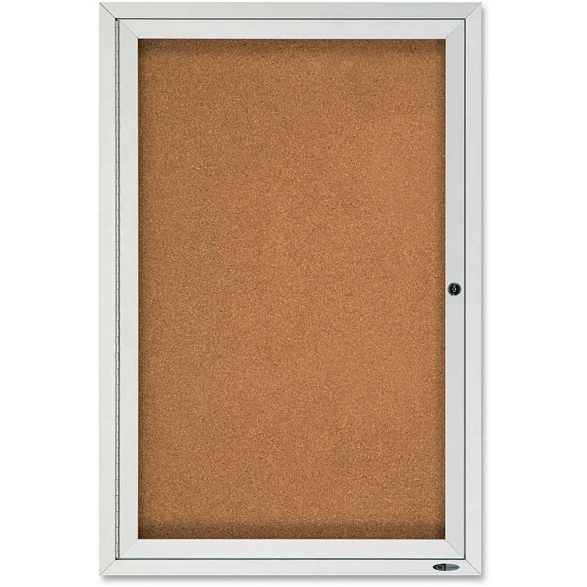 Quartet Enclosed Cork Bulletin Board for Outdoor Use (QRT2121)