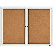 Quartet Enclosed Cork Bulletin Board for Outdoor Use (QRT2124)