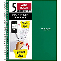 Five Star Five-subject Notebook (MEA05206)