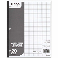 Mead Paper Filler Quad Ruled (MEA19010)