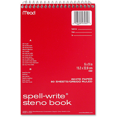 Mead Spell-Write Steno Book (MEA43082)