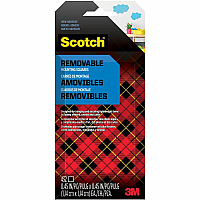 Scotch Removable Double-Sided Mounting Squares (MMM7225)