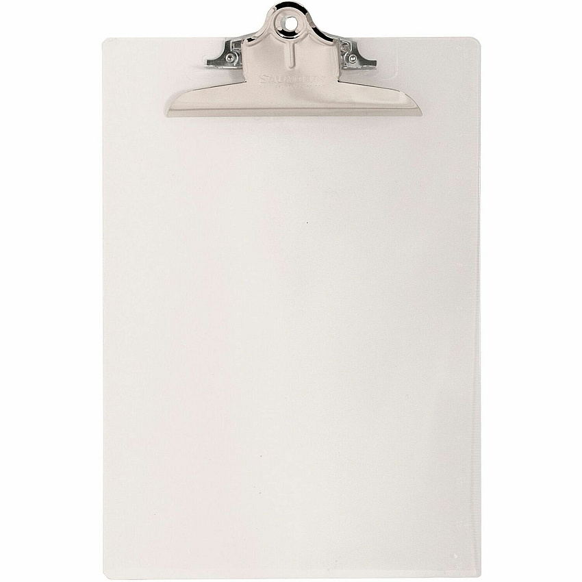 Saunders Transparent Clipboard with High Capacity Clip (SAU21803)