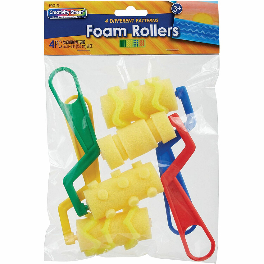 Creativity Street Foam Pattern Paint Rollers (PAC5170)