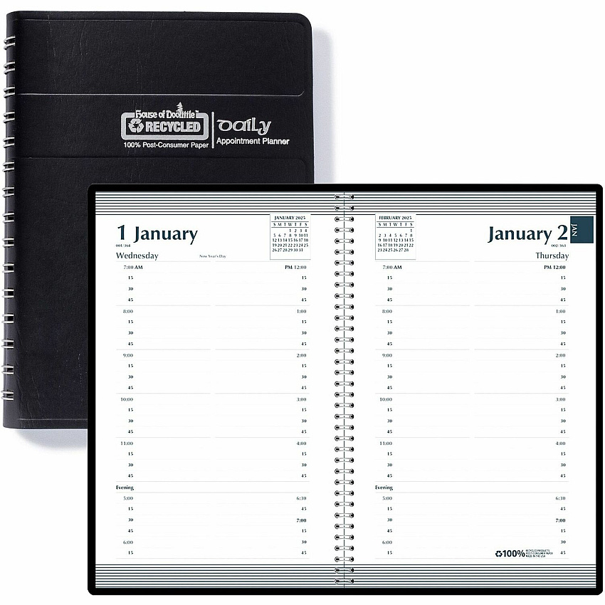 House of Doolittle Quarter-hourly Appointment Daily Planner (28802)