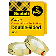 Scotch Permanent Double-Sided Tape - 1/2"W (MMM6652PK)