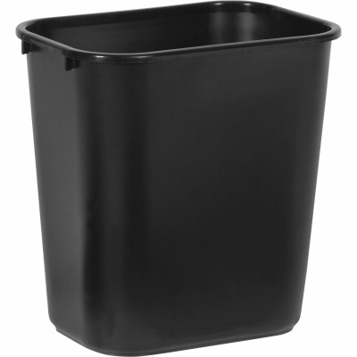 Rubbermaid Commercial 28 QT Medium Deskside Wastebasket (295600BK)