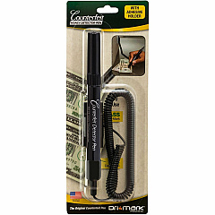 Dri Mark Smart-money Counterfeit Bill Detector Pen with Coil and Clip (DRI351BCL)