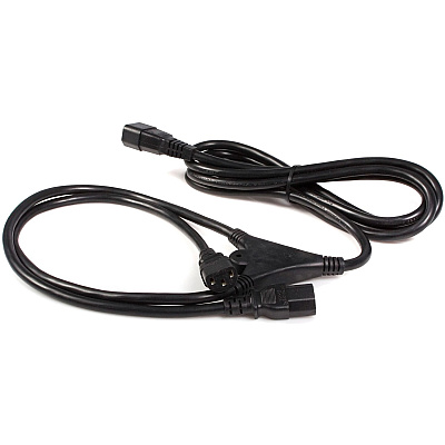 StarTech 10ft Power Extension Cord C14 To 2x C13 (PXT100Y)
