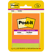 Post-it Super Sticky Note Pads - Energy Boost Color Collection (MMM3321SSAU)