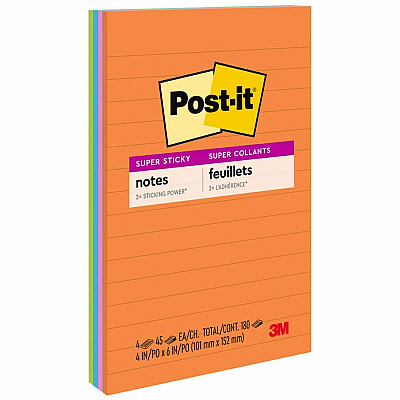 Post-it Super Sticky Notes - Energy Boost Color Collection (MMM4621SSAU)