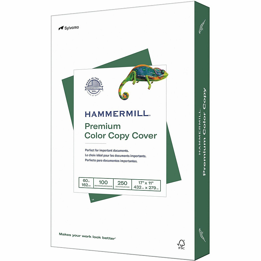 Hammermill Color Copy Cover for Color Copiers, Inkjet & Laser Printers - White (HAM122556)