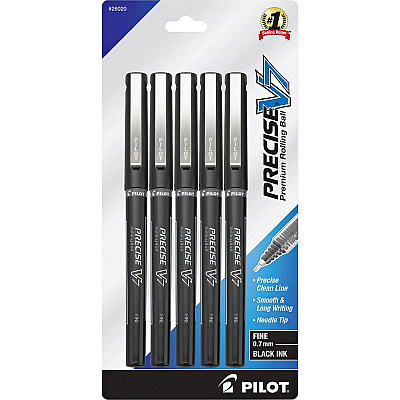 Pilot Precise V7 Fine Premium Capped Rolling Ball Pens (PIL26020)