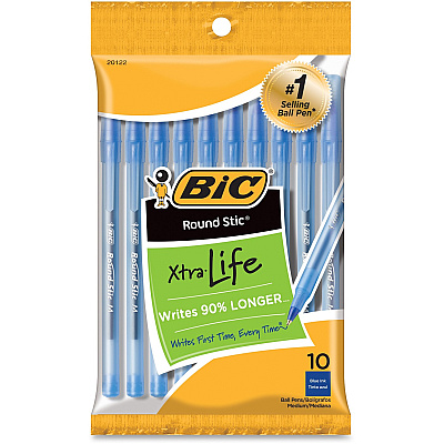 BIC Round Stic Ballpoint Pens (BICGSMP101BE)