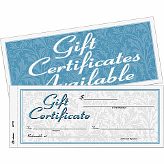 Adams Two-part Carbonless Gift Certificates (ABFGFTC1)