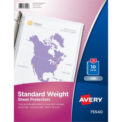 Avery Standard Weight Sheet Protectors (75540)