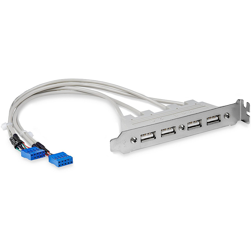 StarTech 4 Port Usb A Female Slot Plate Adapter (USBPLATE4)