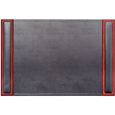 Dacasso Rosewood & Leather Side-Rail Desk Pad (P8002)