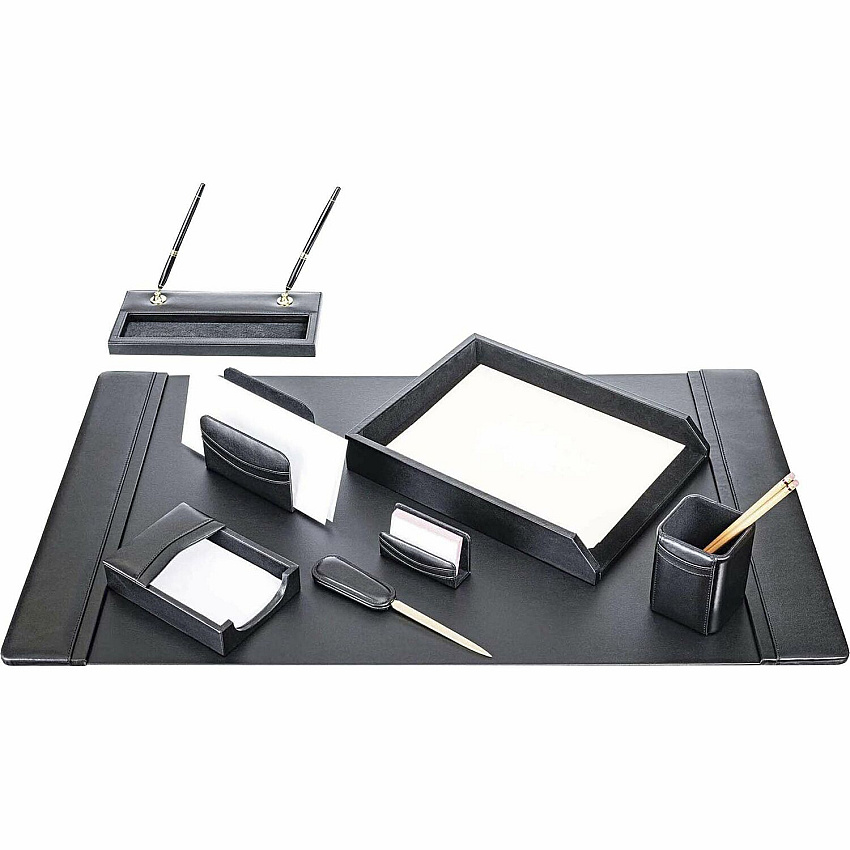 Dacasso Leather 8-Piece Desk Set (D1012)