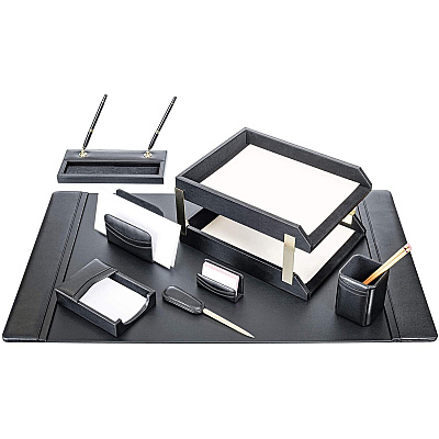 Dacasso Leather 10-Piece Desk Set (D1020)