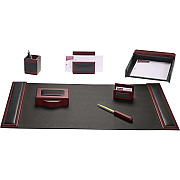 Dacasso Rosewood & Leather Desk Set (D8004)