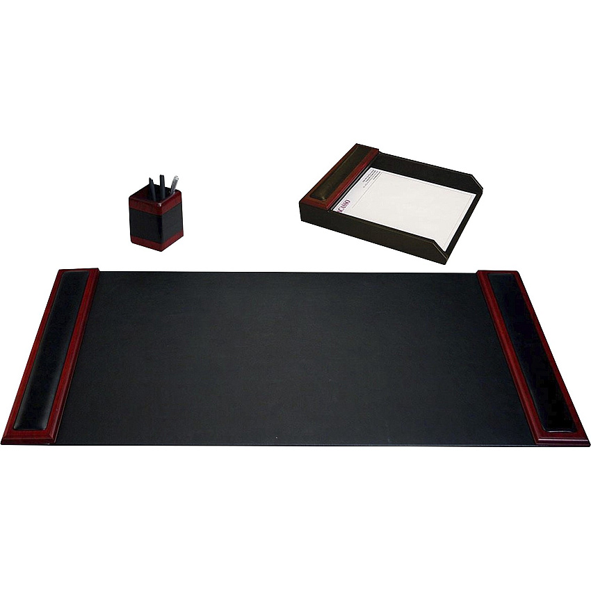 Dacasso Rosewood & Leather Desk Set (D8037)