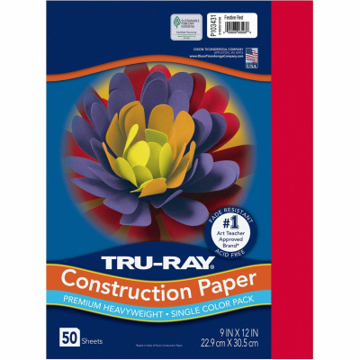  Pacon 103063 Tru-Ray Construction Paper, 76 lbs., 12