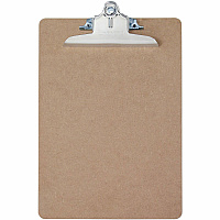 Saunders Brown Hardboard Clipboards (SAU05612)
