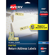 Avery Foil Mailing Labels (08987)