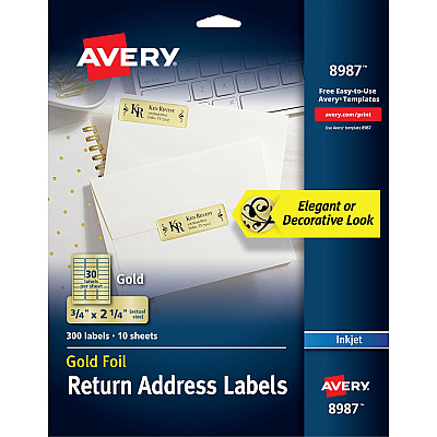 Avery Foil Mailing Labels (08987)