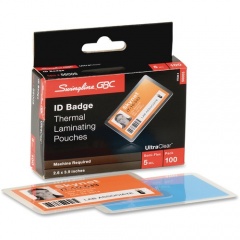 GBC Ultra Clear ID Badge Thermal Laminating Pouches (56005)