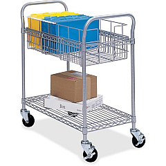 Safco Wire Mail Cart (SAF5235GR)