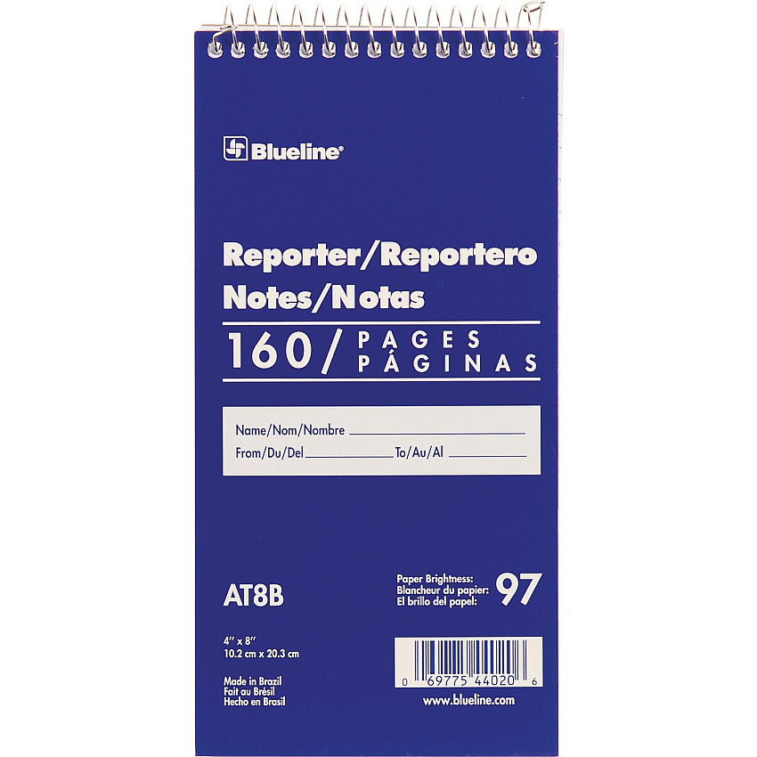 Blueline Reporter Notebook (REDAT8B)