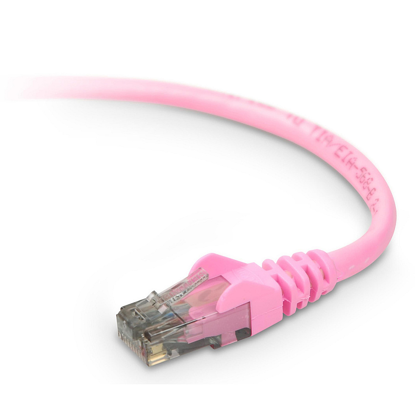 Belkin 15ft Cat6 Snagless Patch Cable Pink (A3L98015PNKS)