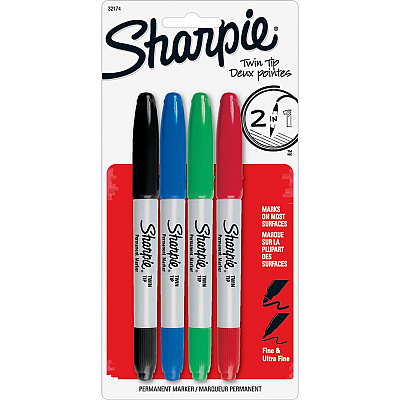 Sharpie Twin Tip Permant Maker (SAN32174PP)