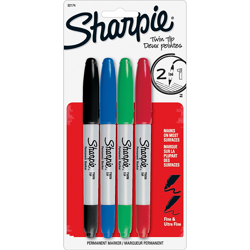 Sharpie Twin Tip Permant Maker (SAN32174PP)