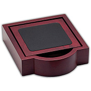 Dacasso Rosewood & Leather Coaster Set (A8045)