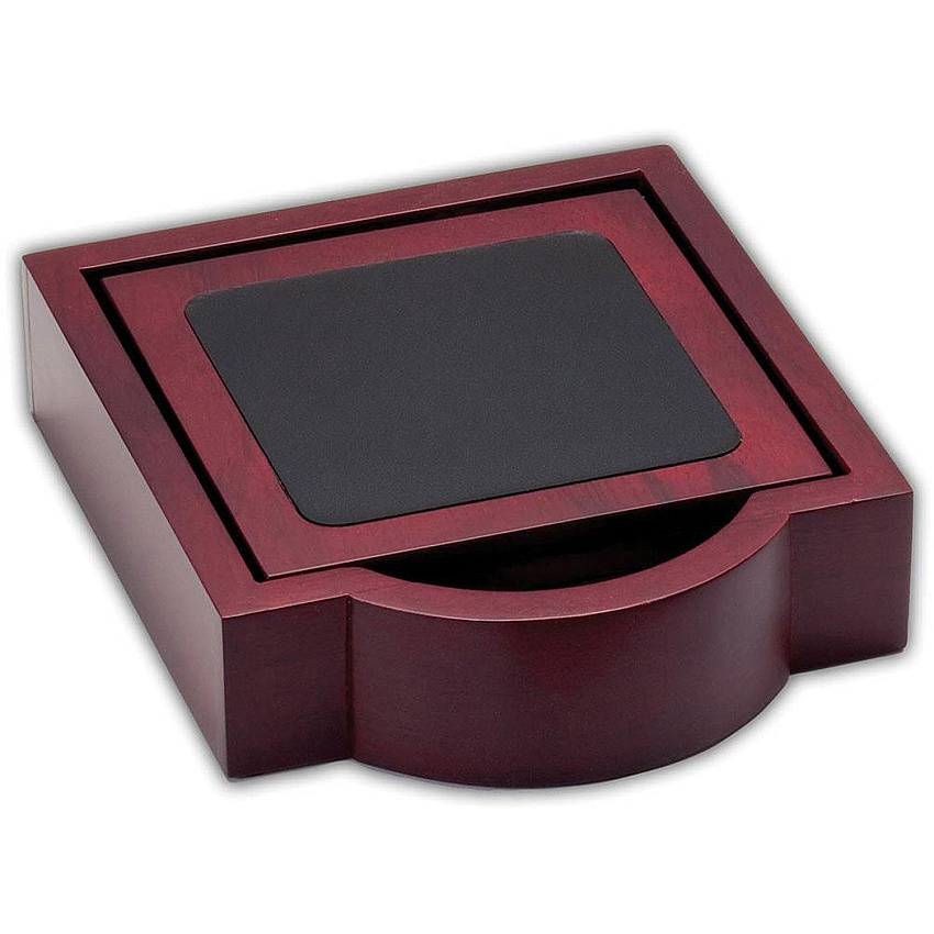 Dacasso Rosewood & Leather Coaster Set (A8045)
