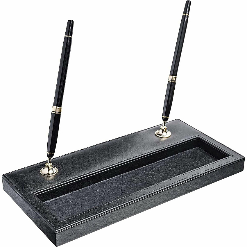 Dacasso Double Pen Stand with Gold Accent (A1004)