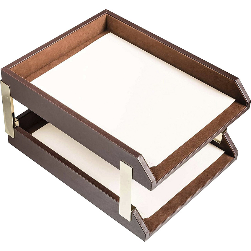 Dacasso Front Load Double Letter Tray (A3420)