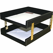 Dacasso Double Front Load Stacking Letter Tray (A1220)