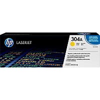 HP 304A (CC532A) Original Standard Yield Laser Toner Cartridge - Single Pack - Yellow - 1 Each
